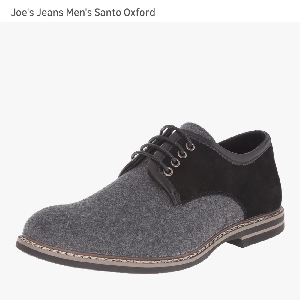 Joe's Jeans Charcoal and Black Men's Santo Oxfords Sz 10
